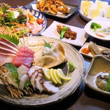 ◆旬の鮮魚やこだわりの料理を堪能できる【ゆめコース】貸切り/宴会/個別対応可 ※お料理のみ