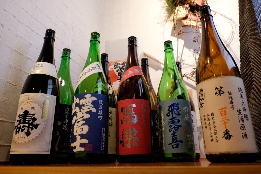 常時120種類の和酒を完備しています