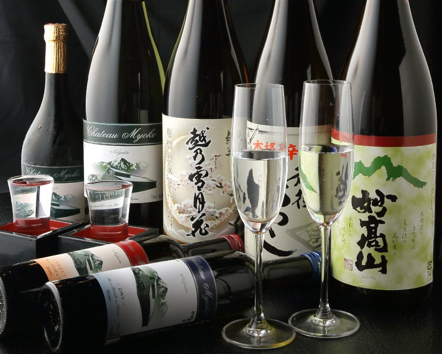 日本酒をワイングラスで楽しむ新スタイルが楽しめます！