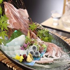 「しろいかの姿造り」 下足は塩焼き or 天麩羅で