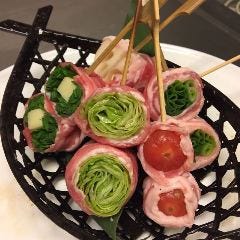 肉巻き串と明太子 まくぞう
