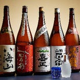 信頼する酒屋より仕入れる厳選した日本酒