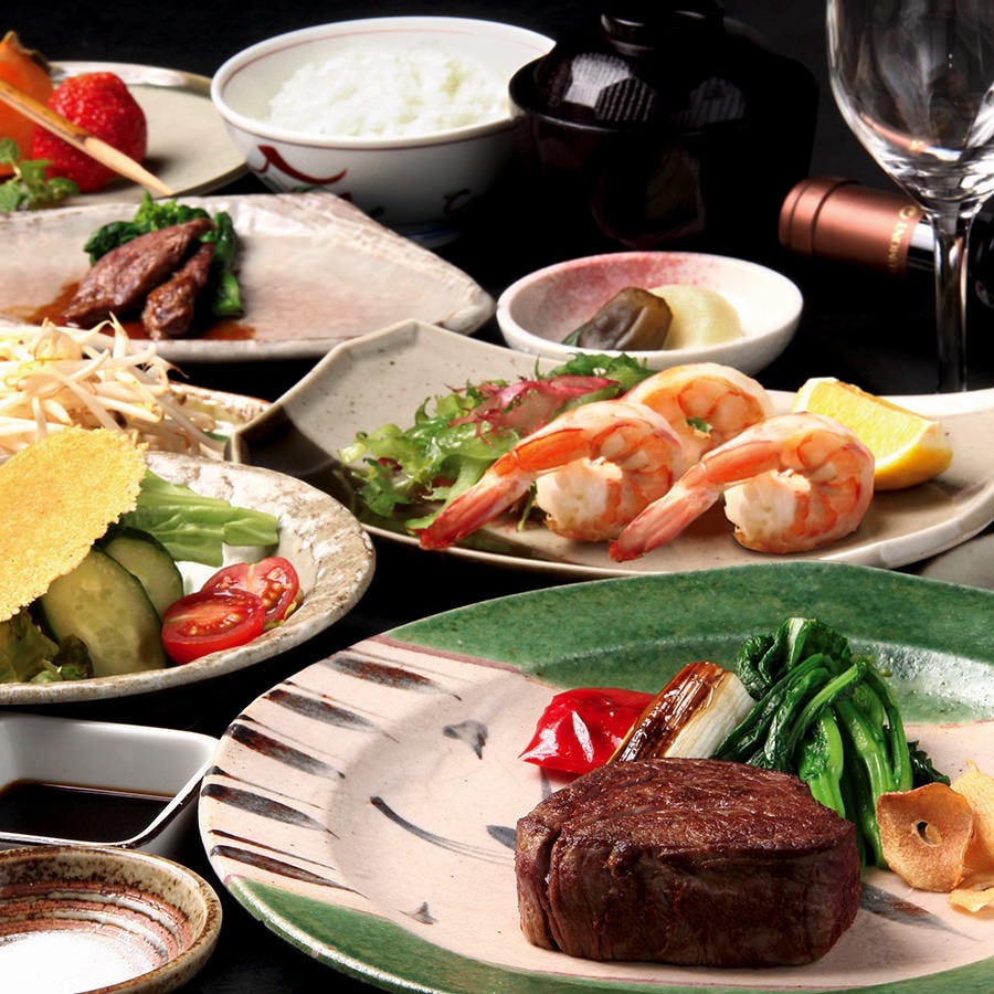 ★カムイコース（国産牛ヒレステーキと海老の鉄板焼）の詳細｜ケルン アネックス（札幌すすきの/ステーキ） ぐるなび