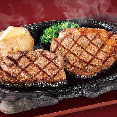 フォルクス 港北ニュータウン店_Ｗロインステーキ
（サラダバー付）