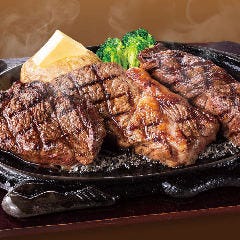 フォルクス 港北ニュータウン店_トリプルステーキコンボ（サーロイン150g＋フィレ100g＋ミスジ150g）
（サラダバー付）