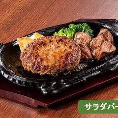 フォルクス 港北ニュータウン店_＜牛100％＞フォルクスハンバーグ＆カットステーキ90g