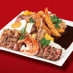 フォルクス 港北ニュータウン店_全部のせカレー（3名様までシェア可。サラダバー1名様分付）