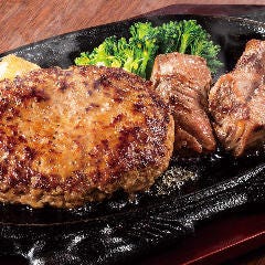 フォルクス 港北ニュータウン店_【単品】＜牛100％＞フォルクスハンバーグ＆カットステーキ90g