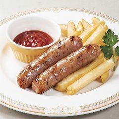 フォルクス 港北ニュータウン店_ソーセージ＆フライドポテト