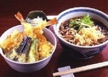 ◇ランチセット『海老天丼とお蕎麦1180円』