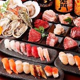 和牛・新鮮な海鮮・お寿司など北海道の美味しい食材を堪能。