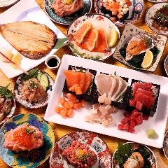 旬の鮮魚を使用したお刺身やあて巻きなどの海鮮料理をお試しあれ