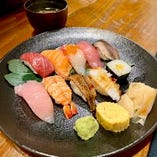 握り寿司セット（ランチ限定10食）★味噌汁サービス