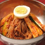 ビビン冷麺（韓国麺細麺・日本麺太麺）