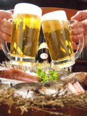 とりあえずビールで乾杯！！