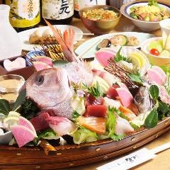 大人気！店長おすすめ！ お魚たっぷり≪天然魚船盛り≫コース♪