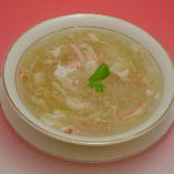 フカヒレと蟹肉のスープ