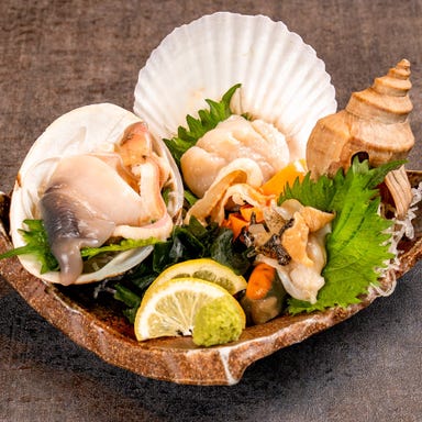 北海道酒場 北の家族 なんば千日前店_北海道 貝の造り《三種盛》