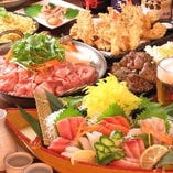 【宴会コース】
会社宴会等は飲み放題付きコースで♪4000円～