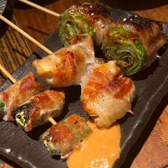 肉巻き野菜串のおまかせ盛り