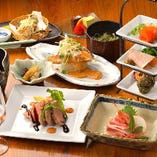仙臺居酒屋おはなコース料理は飲み放題付5150円～承れます。当日のご予約承ります。是非お電話にてお問い合わせください。