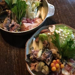 鶏亀鍋（ケイキナベ）名古屋コーチンとスッポンの寄せ鍋　一押し商品