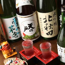 米どころ・秋田の地酒を各種ご用意