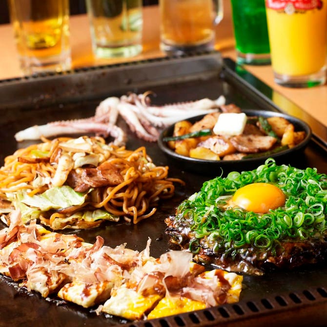 鶴橋風月 お台場 お好み焼き 鉄板焼き ぐるなび