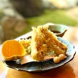 石巻産太刀魚の天ぷら