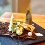 竹の子の天婦羅