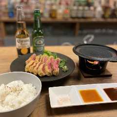 ROUGH cafe dinning bar_ディナー限定　牛カツプレート