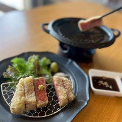 ROUGH cafe dinning bar_ディナー限定　佐賀牛の牛カツプレート