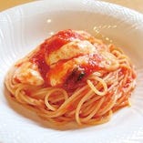 モッツァレラのトマトソーススパゲティ