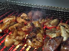 せせりの網焼き　500円(税抜き)