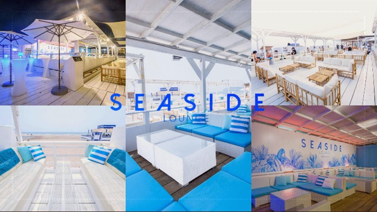 由比ヶ浜 海の家 BBQ ソファ テラス SEASIDE LOUNGE