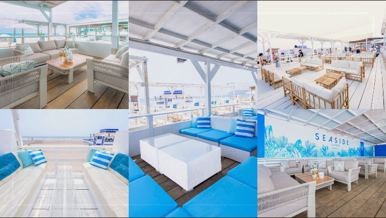 由比ヶ浜 海の家 BBQ ソファ テラス SEASIDE LOUNGE