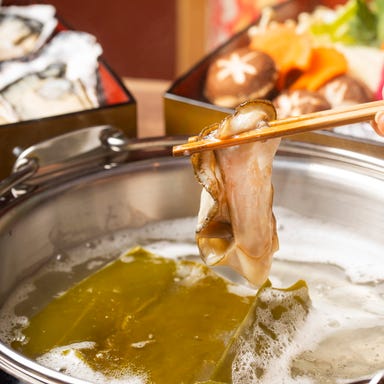 海鮮牡蠣しゃぶと焼き鳥 居酒屋 晴れ子 すすきの店_新鮮な海鮮を贅沢にしゃぶしゃぶで