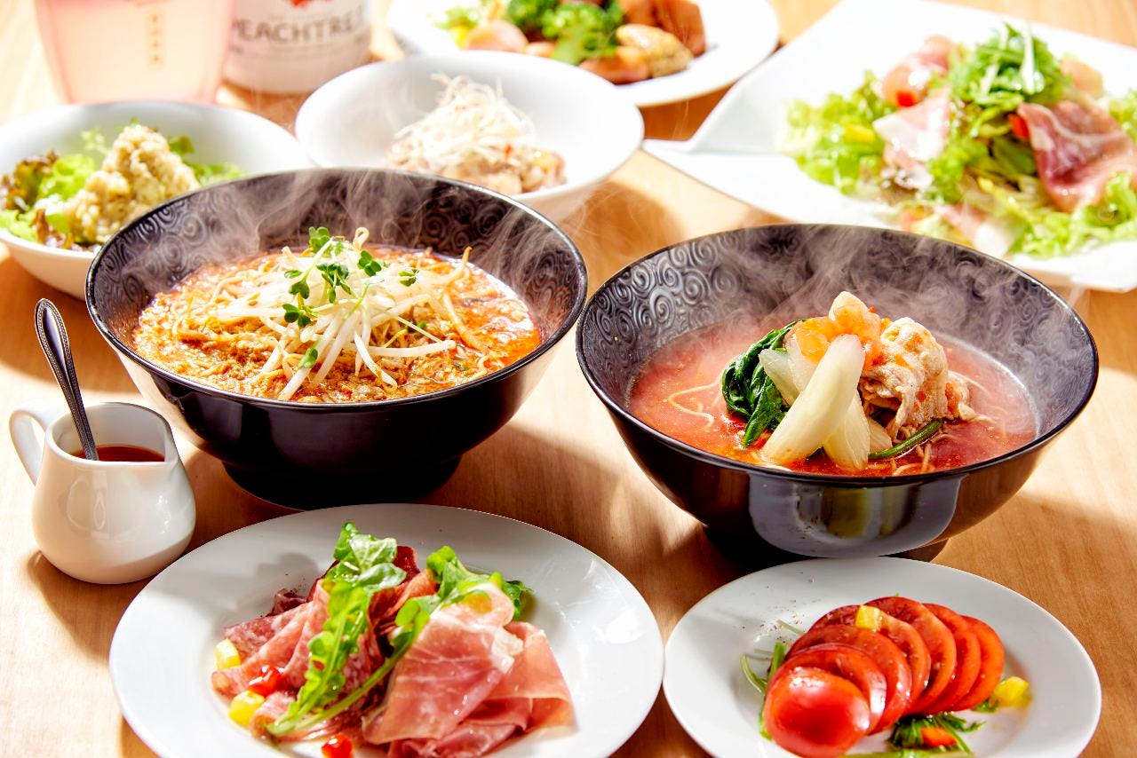 元祖トマトラーメン 三味（333）古賀駅店（筑豊・糟屋郡/ラーメン