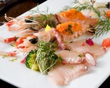本日鮮魚の三種のカルパッチョ