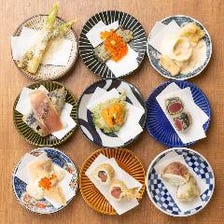 旬の野菜と海鮮の天ぷらを堪能！