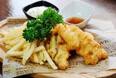 イチオシのフィッシュ&チップス。全て手づくり!!ホクホクで◎