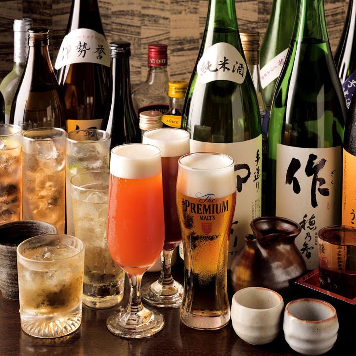 達人店認定生ビールや三重県産の地酒