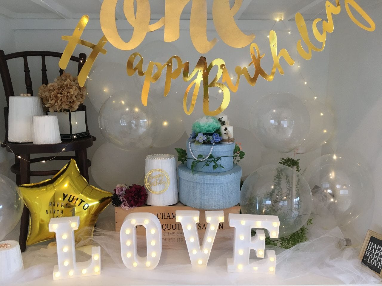 新在家 コベヤ コース：1歳のお誕生日会☆one Birthdayディスプレイの