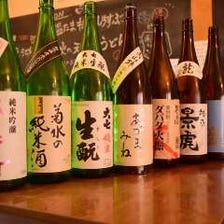 うどんに合う地酒・日本酒もあります