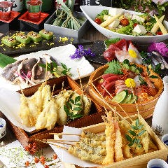 季節に合わせた旬の素材を上質な天ぷらでどうぞ。