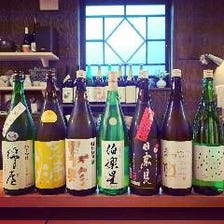 多彩な銘柄の日本酒をご用意