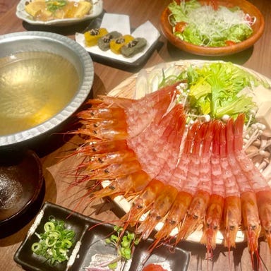 個室居酒屋 だいあん 河原町木屋町_【SNS映え当店1番人気】新鮮な海老を堪能！！海老出汁の〆絶品☆海老しゃぶ食べ放題コース4,980円