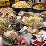 美しく盛り付けられた京料理は目でも楽しめる逸品。