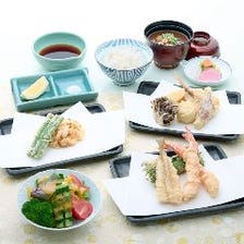 【ランチ限定】《菊コース》目の前で揚げる天ぷら11点 御食事・デザート付