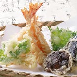 天ぷら定食（ざるそば or ざるうどん付き）